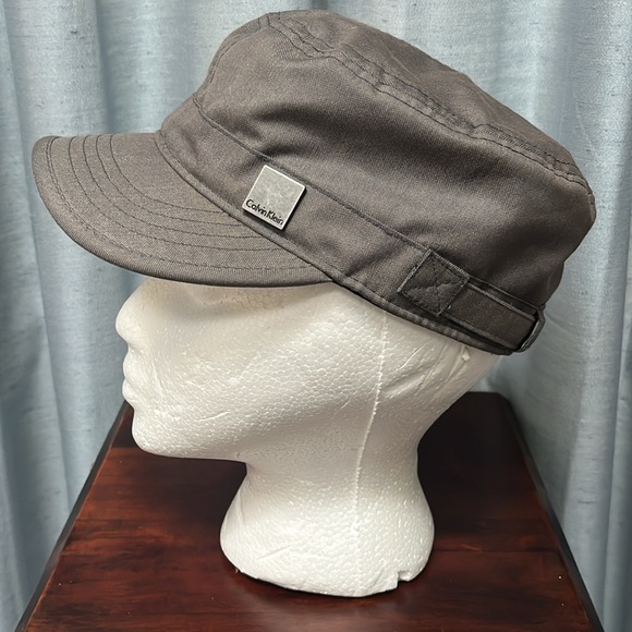 Saucy Calvin Klein Grey Newsboy Cap Size S/M - Picture 6 of 10